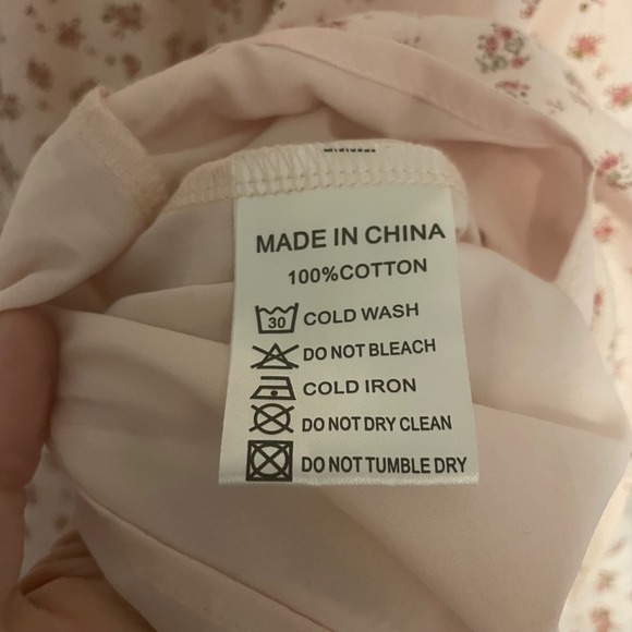 Ivy City Co Madeline short dress pink floral cotton cottagecore wedding feminine - Picture 6 of 7